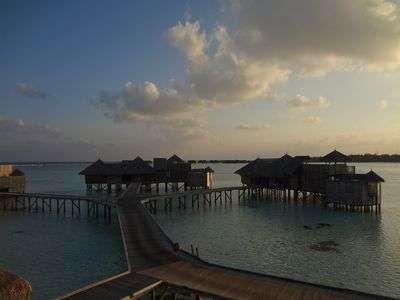 モルディブの夕刻の一時…