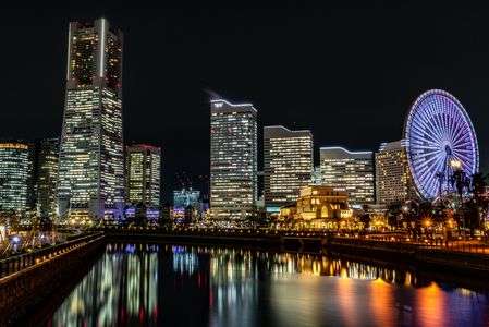 万国橋からのみなとみらい 