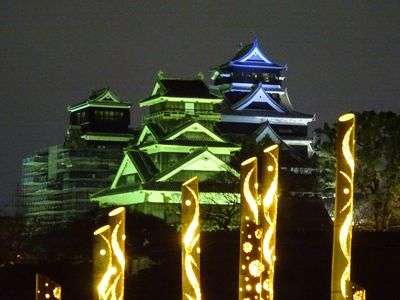 熊本城ライトアップ