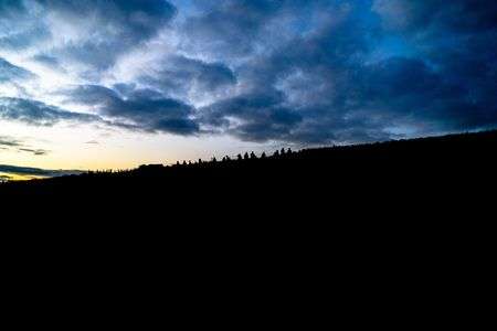 伊吹山、日の出前