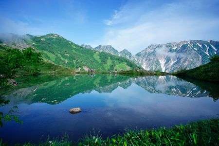 唐松岳、八方池リフレクション　#長野県#