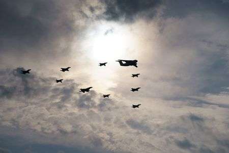 岐阜基地航空祭2022　異機種大編隊