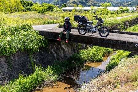 名もなき農道にて小休憩