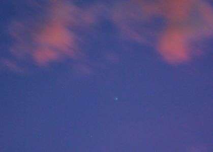 朝焼けのレモン彗星