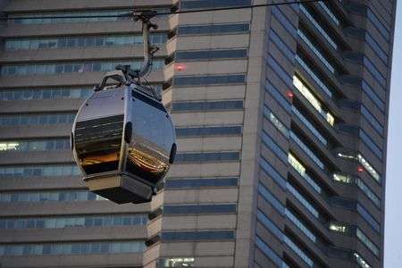 クリスマスの季節のみなとみらい新港地区の風景
