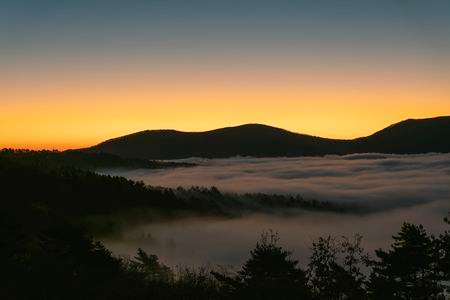 山中湖に浮かぶ大雲海