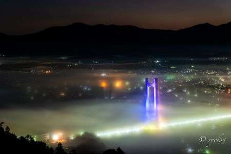 秩父雲海とハープ橋