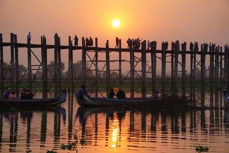 マンダレーの夕日