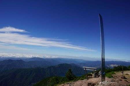 夏の男体山
