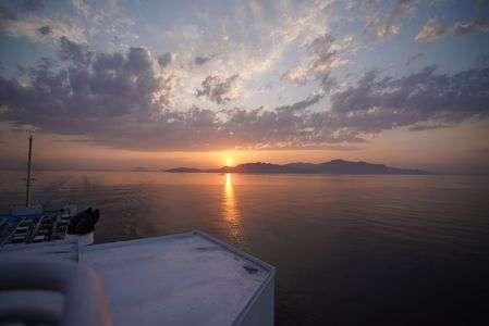 瀬戸内海の夕焼け