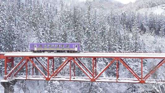 雪の秋田内陸縦貫鉄道