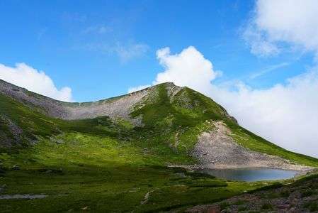 不動岳と不消ヶ池