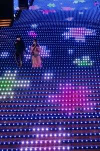 京都駅ビルのイルミネーション