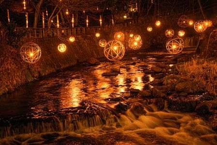 黒川温泉の湯あかり