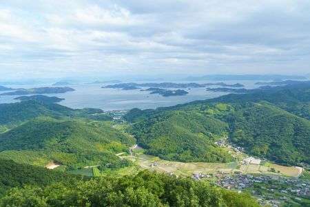 金甲山から見た瀬戸内海の風景