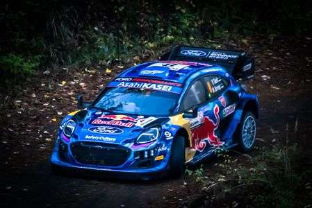 林道を駆け抜ける