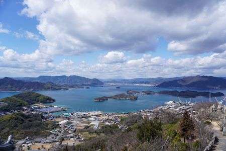 因島　白滝山　山頂からの景色