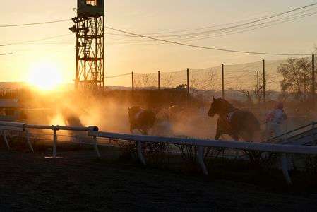 夕陽に向かって走れ！