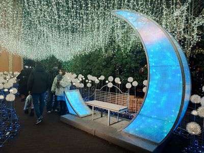 お月様のイルミネーション