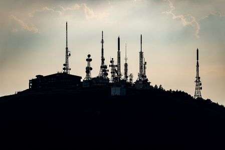美ヶ原の電波塔たち