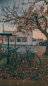 無人駅の駐輪場