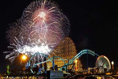長島温泉の花火