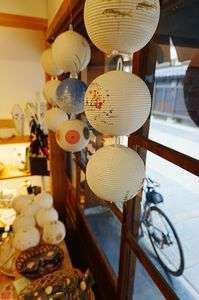 岐阜川原町にて提灯と