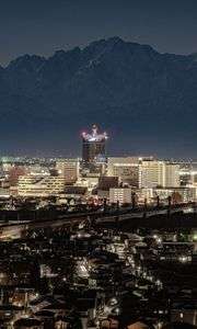 二上山からの夜景