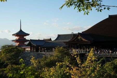 夕暮れの清水寺